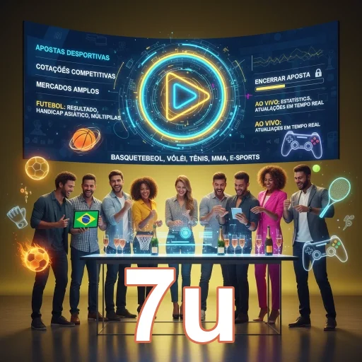 Ilustração de Aproveite slots e games com 7u para diversão intensa