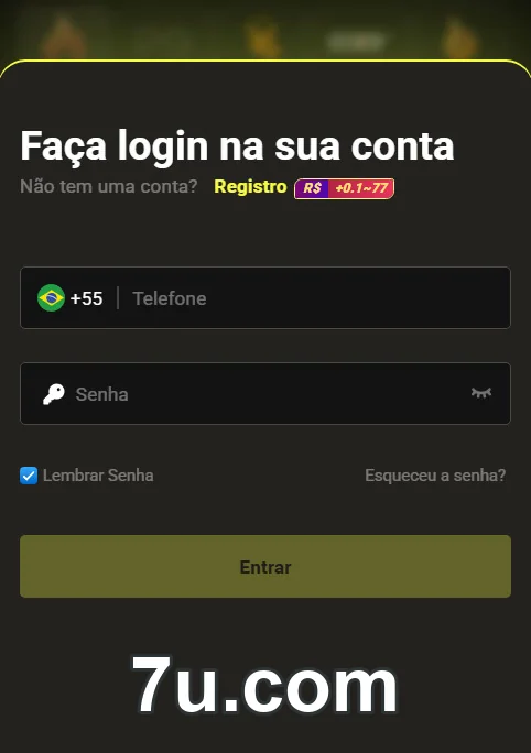 Ambiente de Jogo Seguro e Responsável - 7u.com